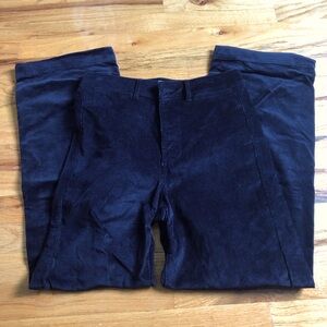 Everlane black corduroy wide leg pant